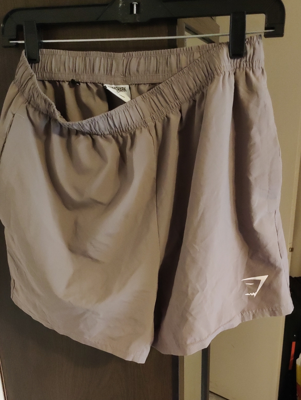 Gymshark Mens Taupe Elastic Waist Athletic Shorts